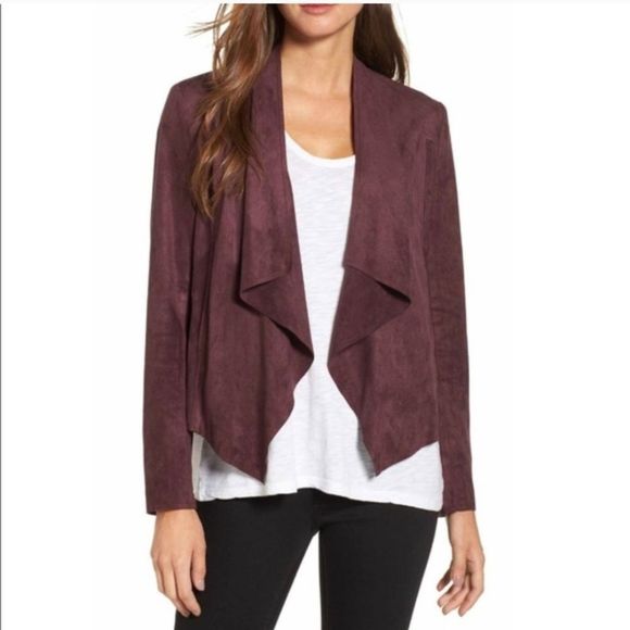 Kut from the Kloth Jackets & Blazers - Kut from the Kloth Purple Faux Suede Jacket (Medium)